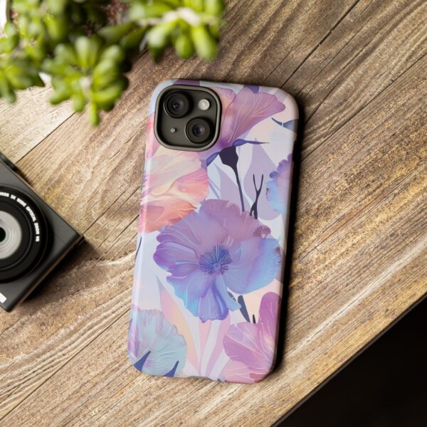 Phone Case - Holographic Floral Pattern Tough Case - Image 111