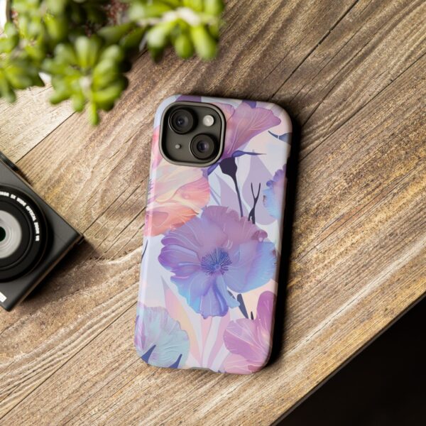 Phone Case - Holographic Floral Pattern Tough Case - Image 105