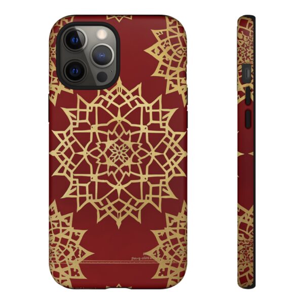 Phone Case - Beautiful Red Wine and Gold Pattern - Image 22