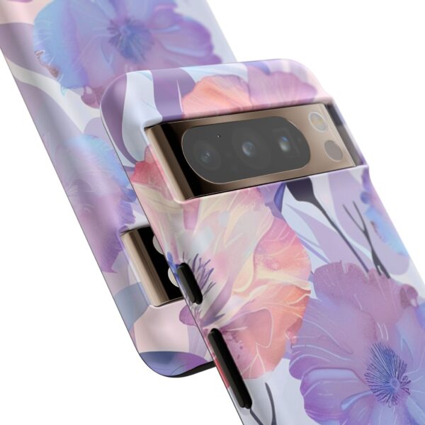 Phone Case - Holographic Floral Pattern Tough Case - Image 156