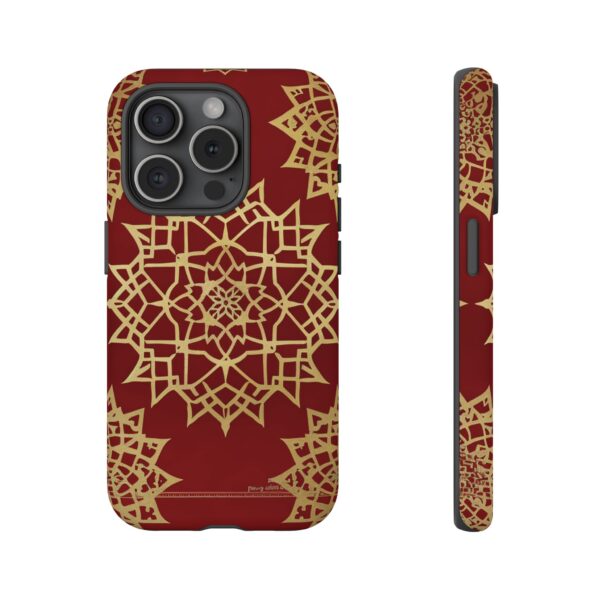 Phone Case - Beautiful Red Wine and Gold Pattern - Image 118