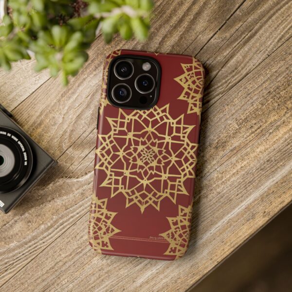 Phone Case - Beautiful Red Wine and Gold Pattern - Image 198