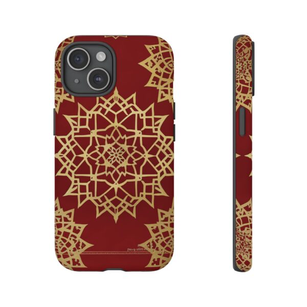 Phone Case - Beautiful Red Wine and Gold Pattern - Image 106