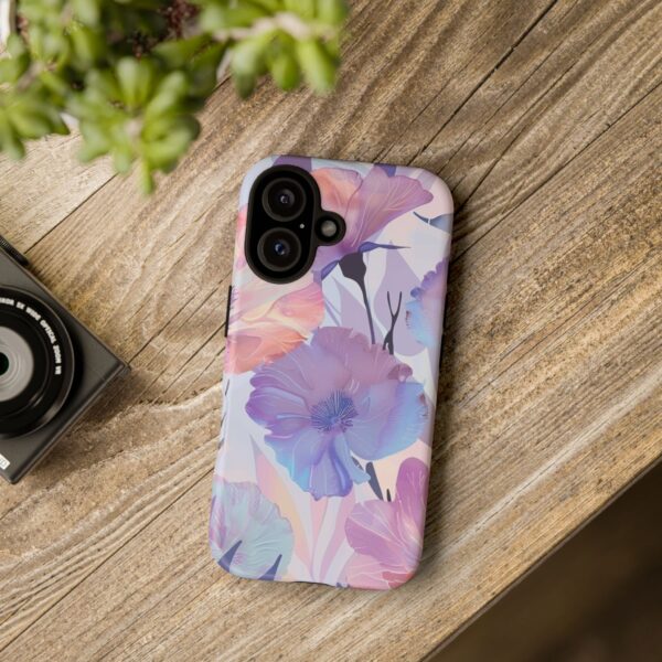 Phone Case - Holographic Floral Pattern Tough Case - Image 174