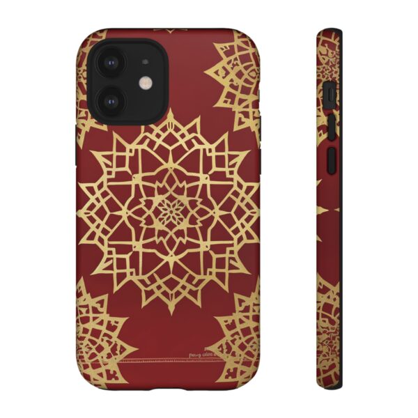 Phone Case - Beautiful Red Wine and Gold Pattern - Image 18