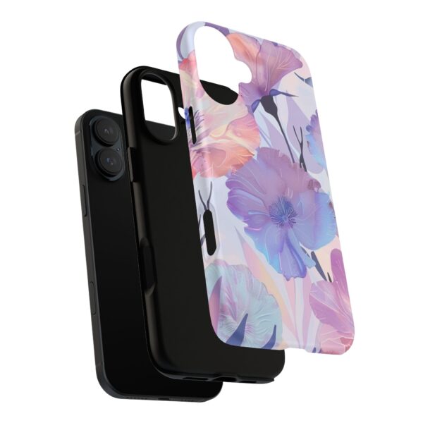 Phone Case - Holographic Floral Pattern Tough Case - Image 181